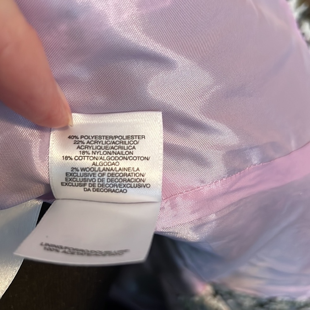 Textured Multi Color One Button Lined Blazer - image 7